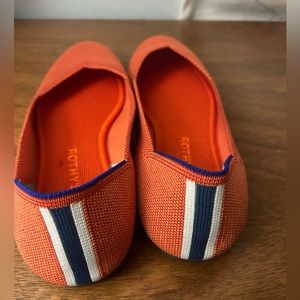 Rothy’s persimmon heel strip flat 10.5, retired color